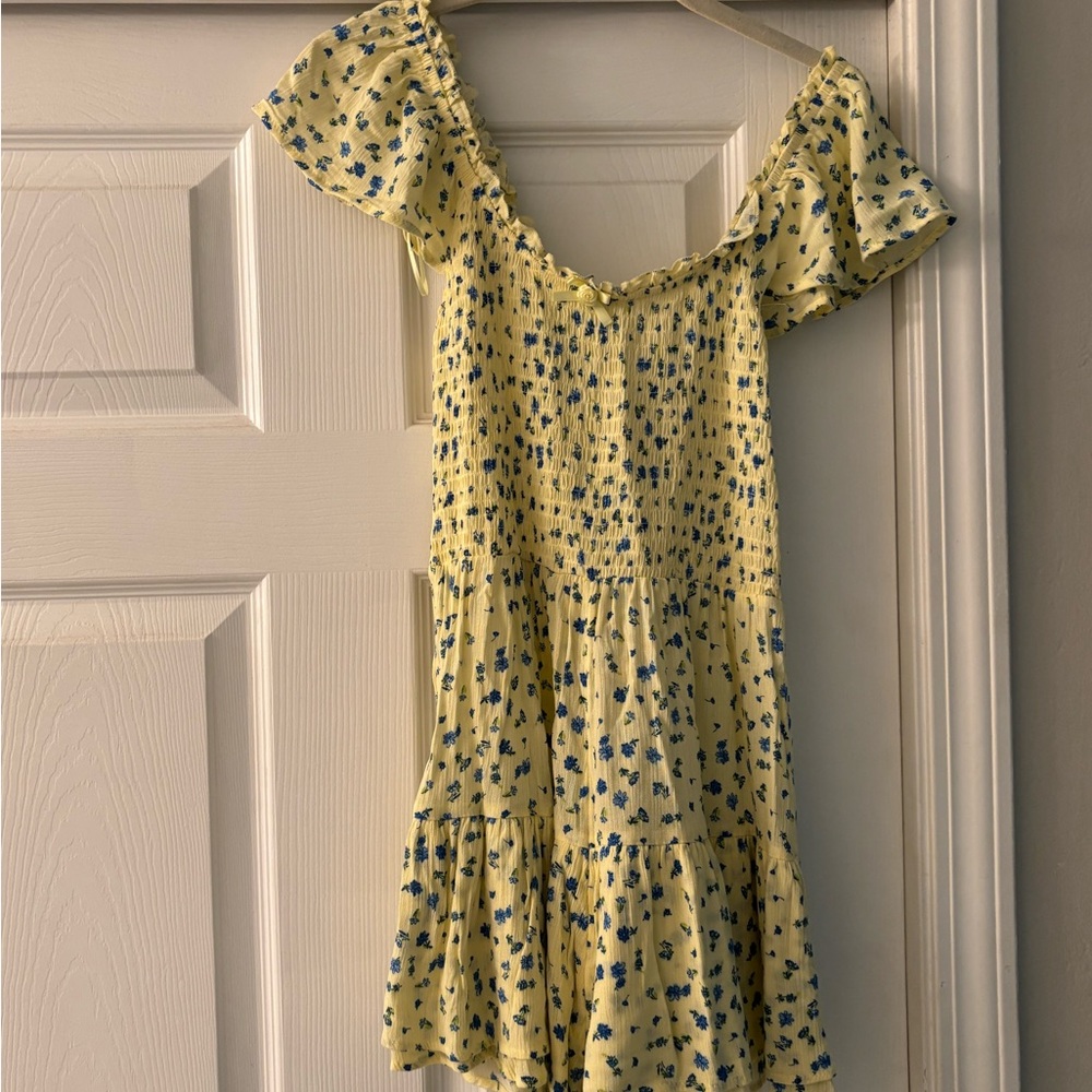 Yellow Floral Romper